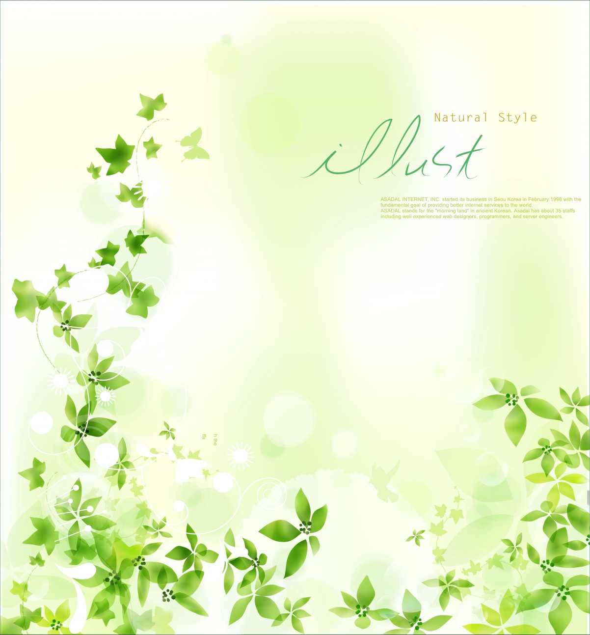 Fresh Korean style background image