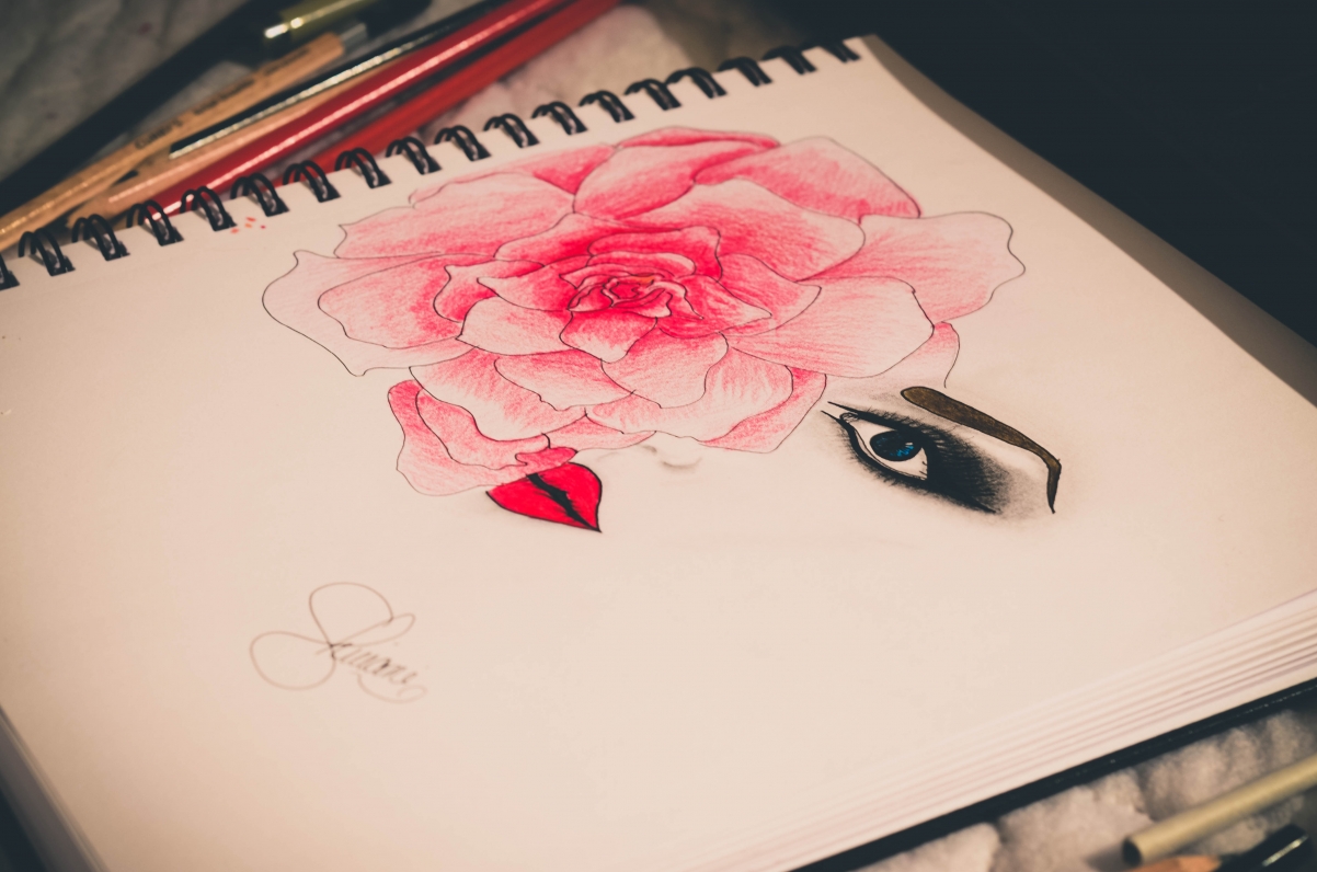 Woman face girl portrait eyes