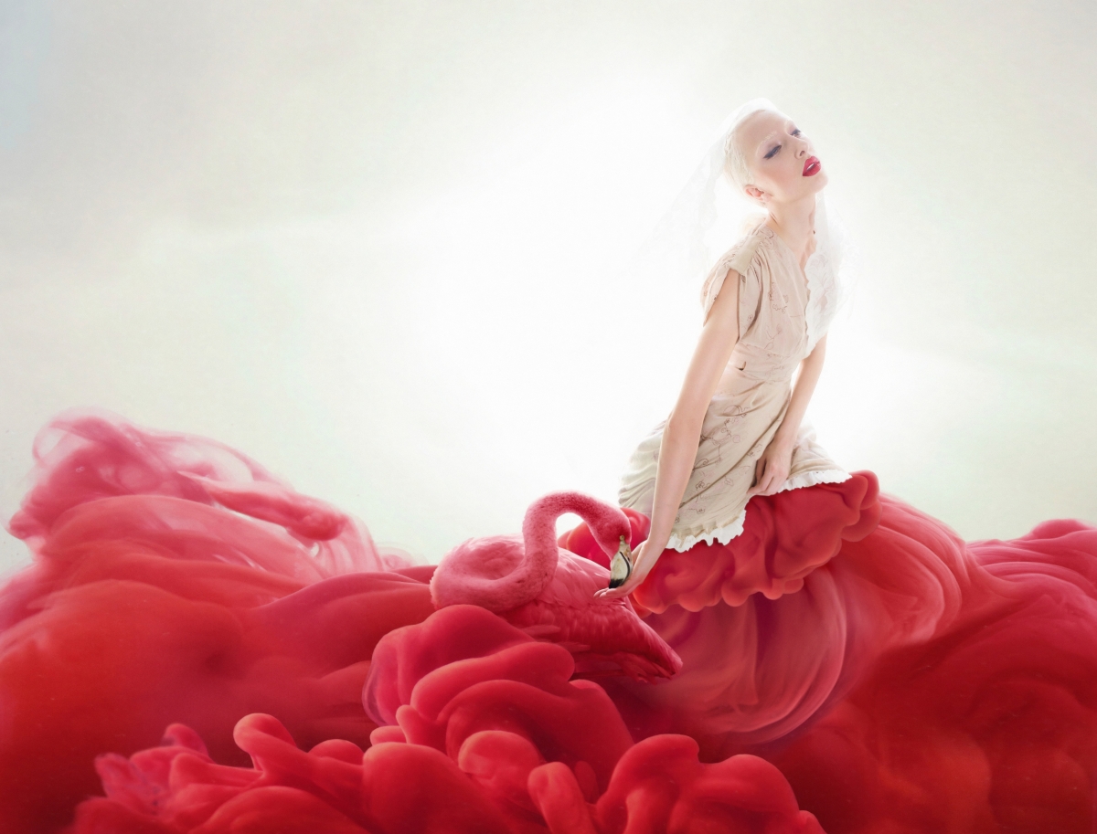 Girl blonde art design 6K