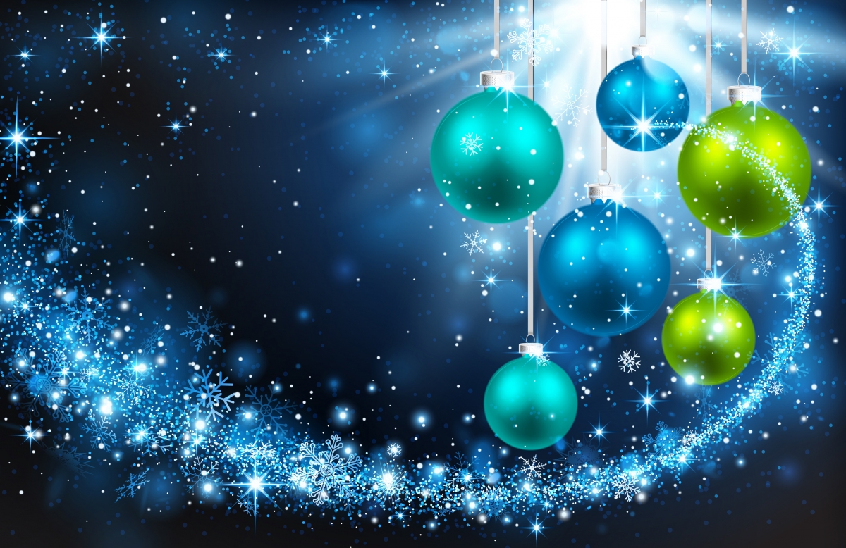 Fantasy Christmas background Christmas balls 4k wall