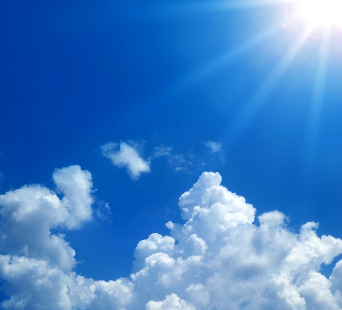 Blue sky cloud sun 4k background