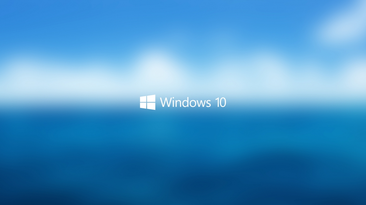 Blue Sky Water Windows10