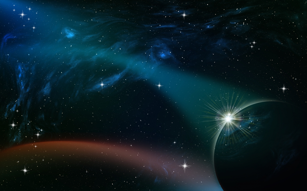 SpaceSkyPlanetsStarsNight