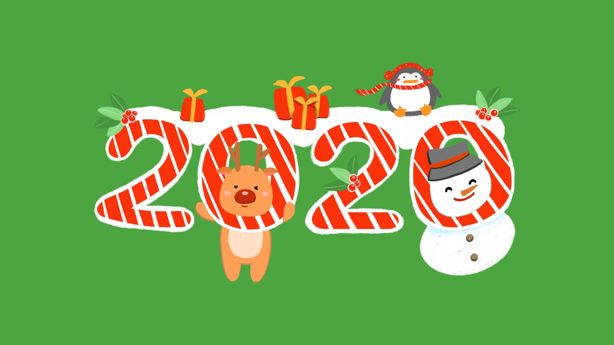 Cute 2020 Christmas 4k Wallpaper