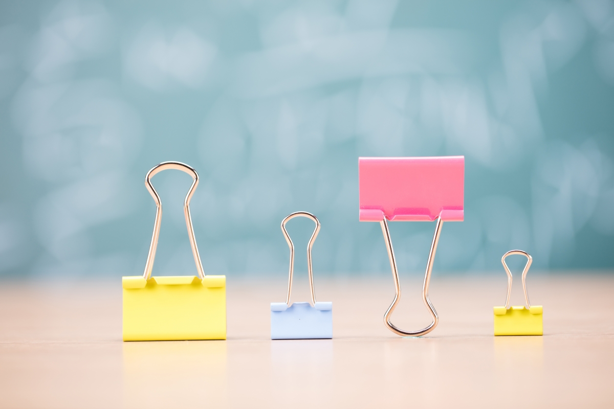 Educational stationery clip close-up creative shoot