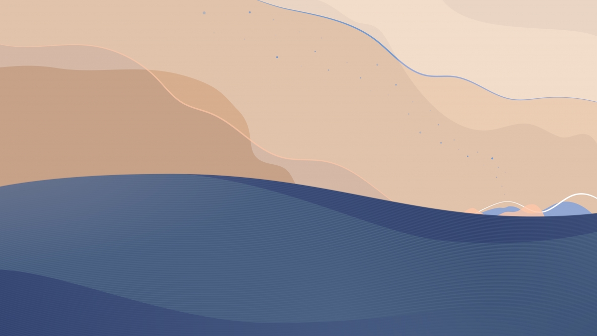 Simple design blissed blue brown