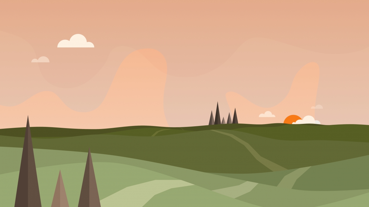 Minimalistic landscape design 5k wallpaper