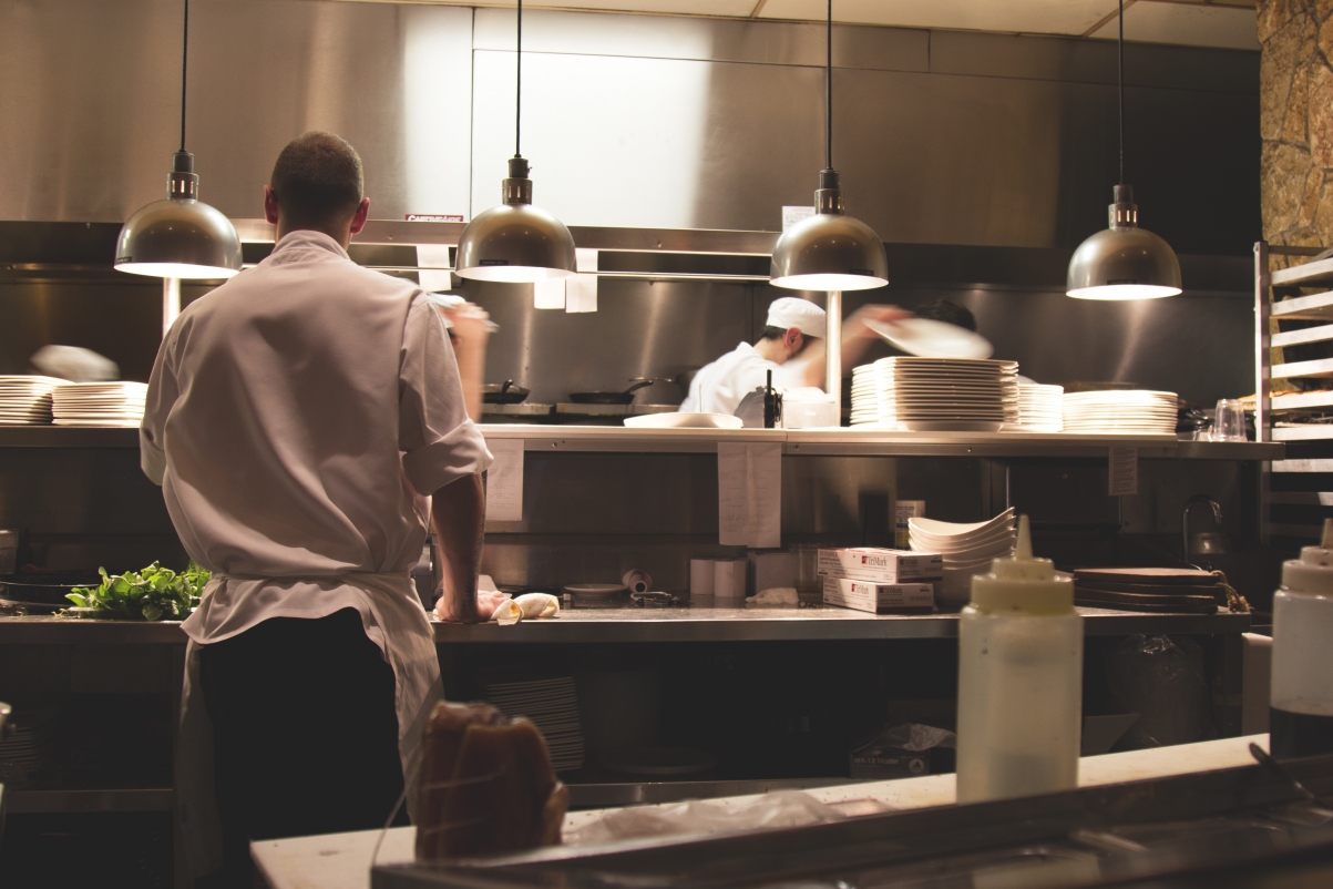 Picture of a chef in the kitchen